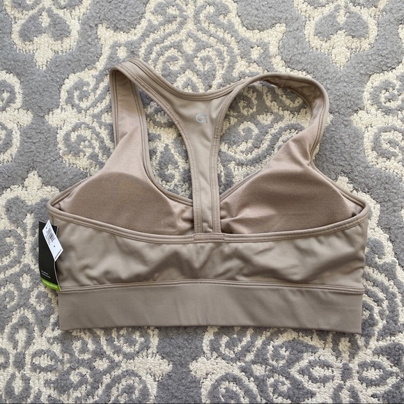 GapFit Eclipse Medium Impact T-Back Longline Sports Bra - Picture 4 of 7